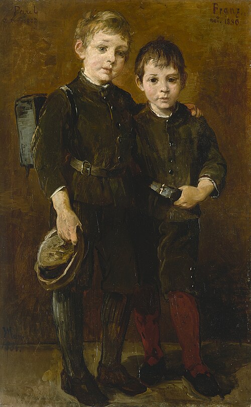 Bildnis der Söhne des Künstlers, 1884, Wilhelm Marc