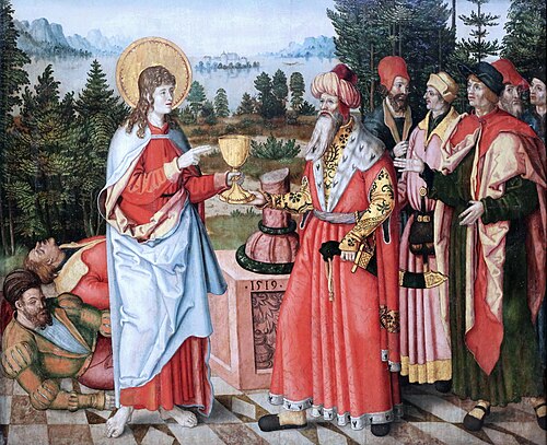 John the Evangelist blessing the poisoned Chalice, 1519, Wilhelm Stetter