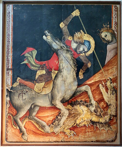 Saint Georges et le Dragon, 1330, Vitale da Bologna