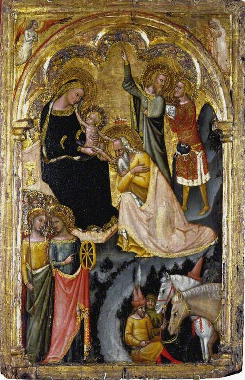 L'Adoration des mages, 1354, Vitale da Bologna