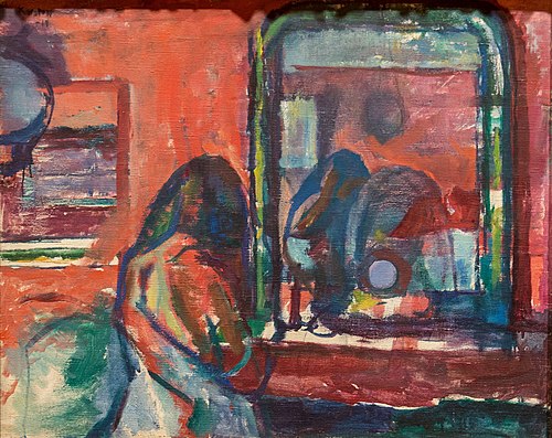 At the Mirror, 1914, Ludvig Karsten