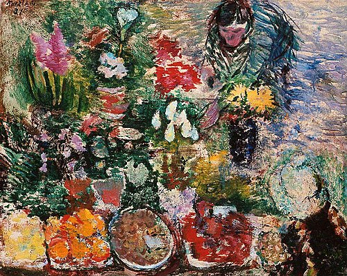 Outside the Flower Shop, 1921, Ludvig Karsten