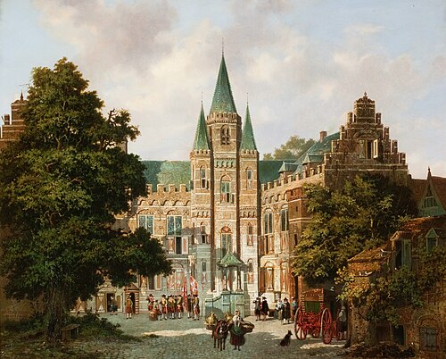 Bisschopshof te Utrecht anno 1600, 1854, Joannes van Liefland