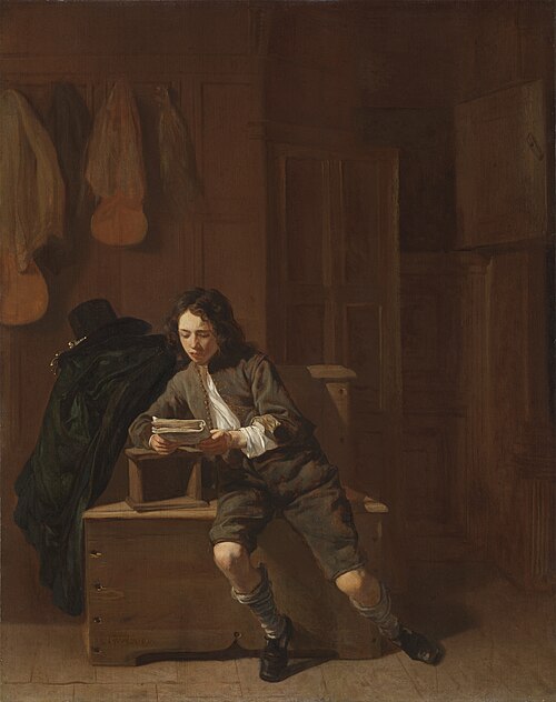 Young Man Reading, 1650, Jacob van Loo