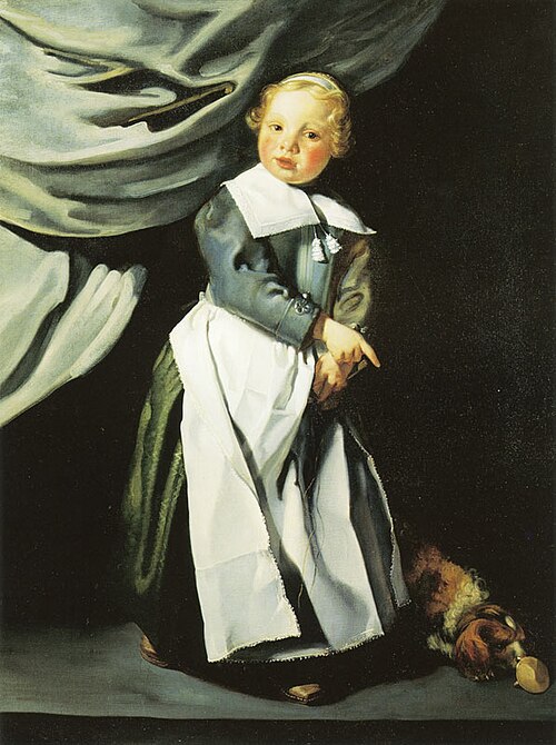 Boy with a Top and Dog, 1650, Jacob van Loo