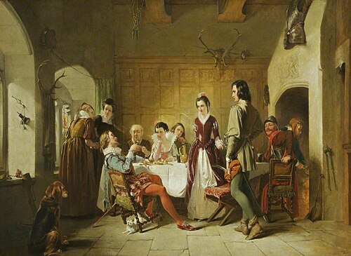 The Introduction of Sir Piercie Shafton to Halbert Glendinning, 1843, Augustus Egg