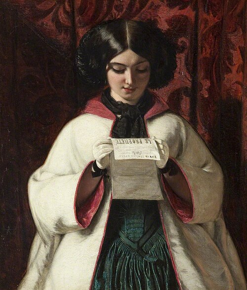 The Opera Mantle, 1851, Augustus Egg