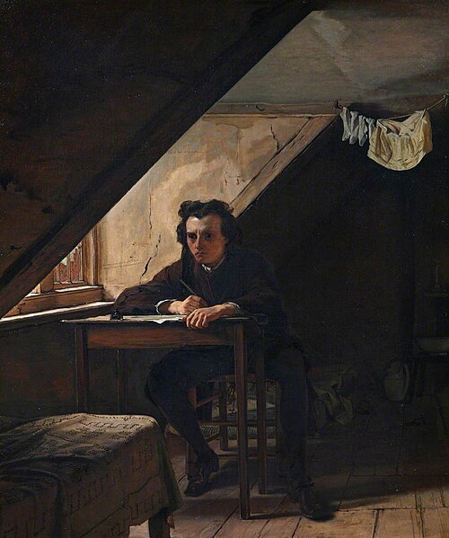 Self Portrait as a Distressed Poet, 1858, Augustus Egg