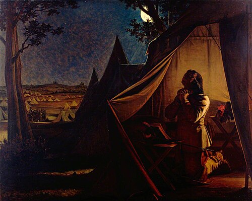 The Night before Naseby, 1859, Augustus Egg