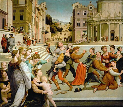 Rape of Dinah, 1550, Giuliano Bugiardini