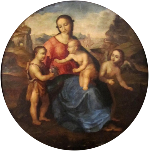 Vierge et l'Enfant avec saint Jean et un ange, 1525, Giuliano Bugiardini