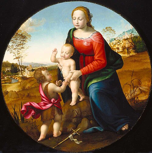 Madonna and Child with the Infant Saint John the Baptist, , Giuliano Bugiardini