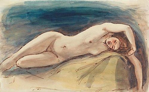 Reclining Female Nude, 1845, William Edward Frost
