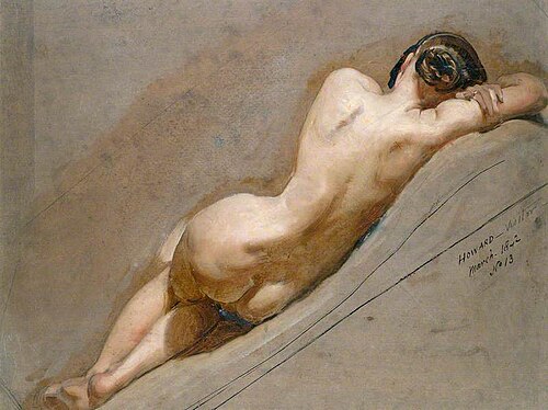 Female Life Study, 1842, William Edward Frost