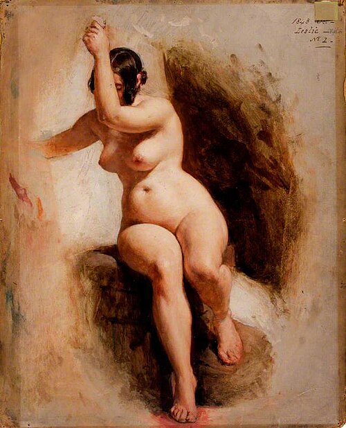 Female Life Study, 1843, William Edward Frost