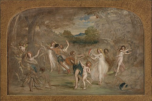 Study for "Una and the Wood Nymphs", 1871, William Edward Frost