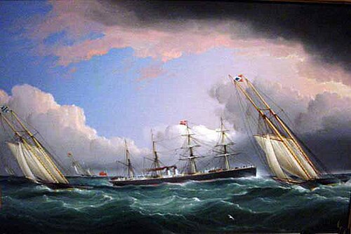 New York Yacht Club Race, 1871, James E. Buttersworth