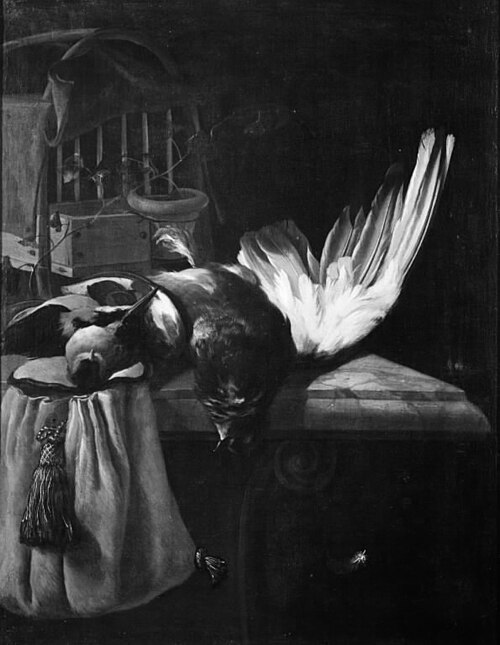 Dead Birds on a Marble Table, 1671, William Gouw Ferguson