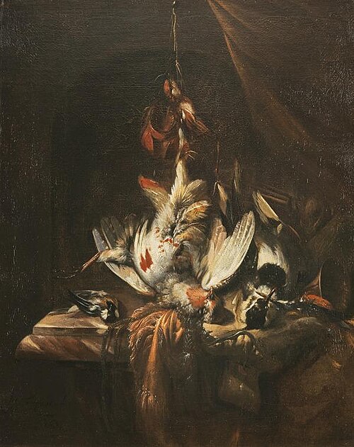 Still-life: Dead Game, 1684, William Gouw Ferguson