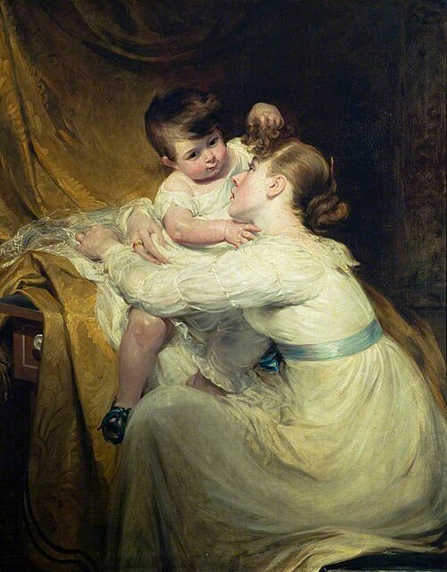 Harriet Hilton (1791–1866) and Child (Helen Hilton, 1811–1873), , William Hilton