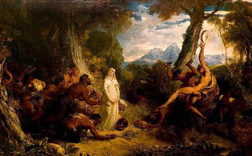Una and the Satyrs, , William Hilton