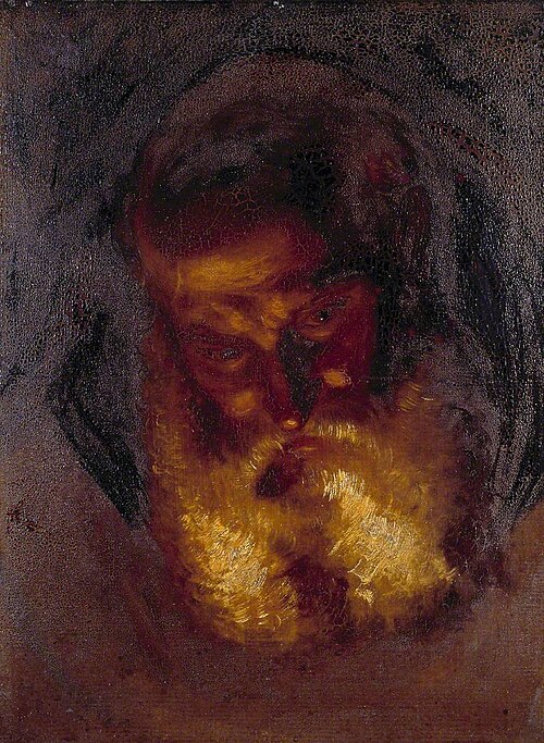 Study of a Monk’s Head for ‘Editha and the Monks’, 1834, William Hilton