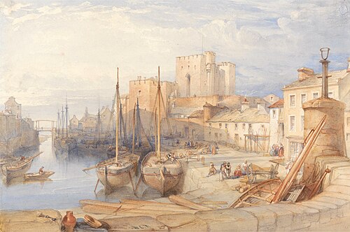Castletown Harbour, Isle of Man, , William Leighton Leitch