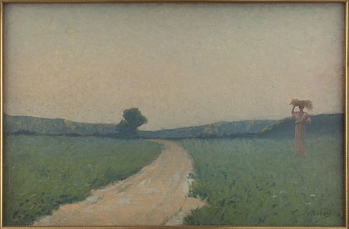 La route des champs le matin, 1932, Alphonse Osbert