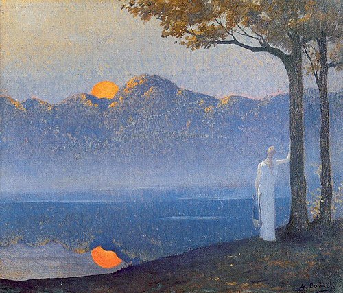 The muse at sunrise, 1918, Alphonse Osbert