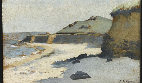 Falaises à Diélette, 1889, Alphonse Osbert
