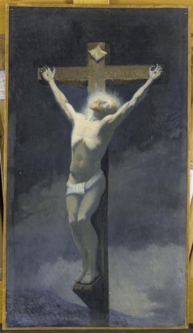 Crucifixion, 1890, Alphonse Osbert