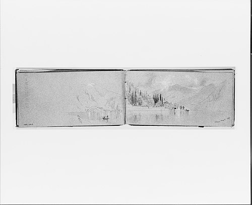 Panorama of Roman Campagna, Nov. 12, 1868 (from Sketchbook), 1868, Jervis McEntee