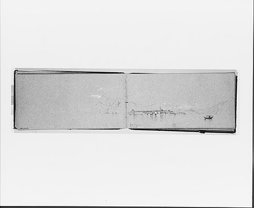 Mountains Overlooking Lake Maggiore, May 11, 1869 (from Sketchbook), 1869, Jervis McEntee