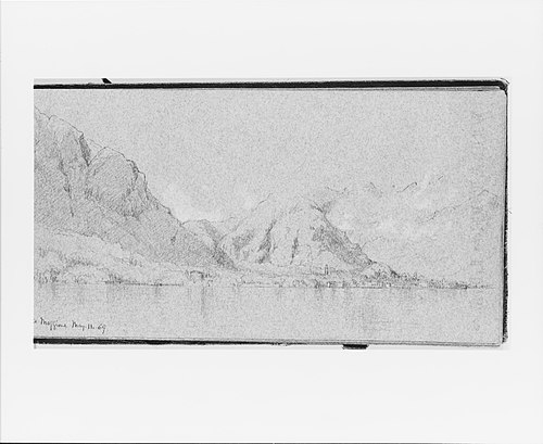 Lake Maggiore, May 11, 1869 (from Sketchbook), 1869, Jervis McEntee