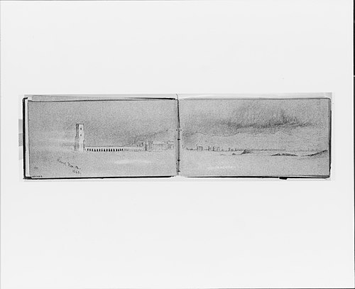Roman Campagna, Nov. 12, 1868 (from Sketchbook), 1868, Jervis McEntee