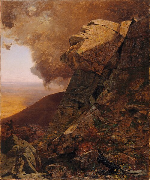 A Cliff in the Katskills, 1885, Jervis McEntee