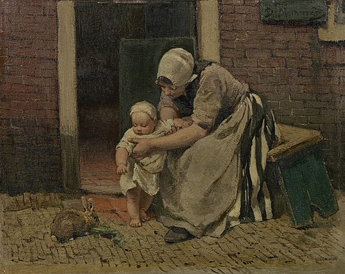The little rabbit, 1873, Bernard Blommers
