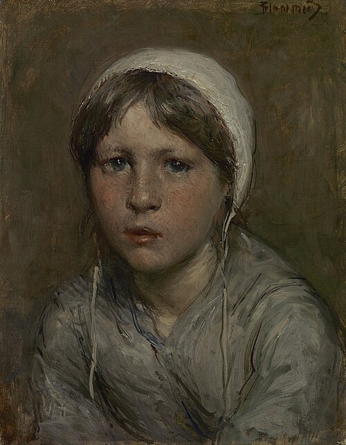 Scheveningen girl, 1886, Bernard Blommers