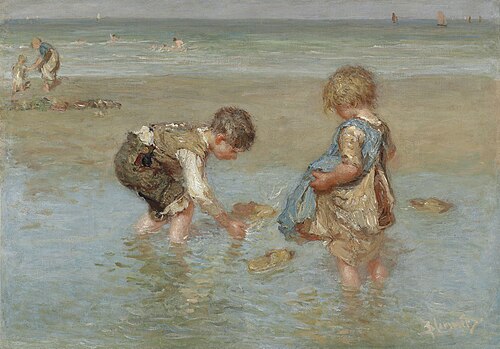 A day at the beach, , Bernard Blommers