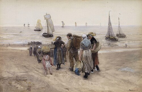 Bringing in the catch, , Bernard Blommers