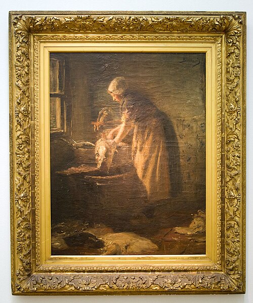 Jaantje the fish seller, 1883, Bernard Blommers