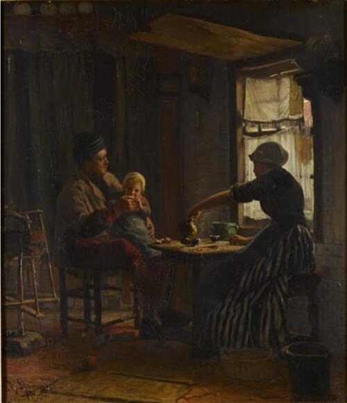 Interieur, 1872, Bernard Blommers
