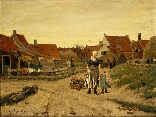 Gezicht op Scheveningen, 1870, Bernard Blommers
