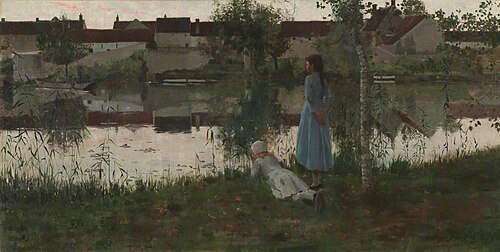 Le Passeur (The Ferryman), 1881, William Stott