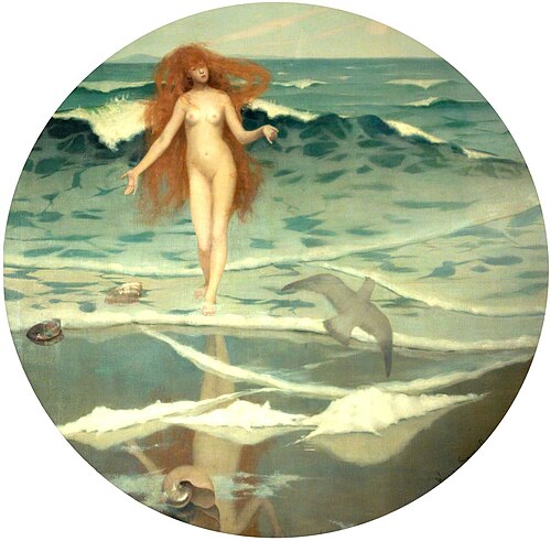 Venus Born of the Sea Foam, 1887, William Stott