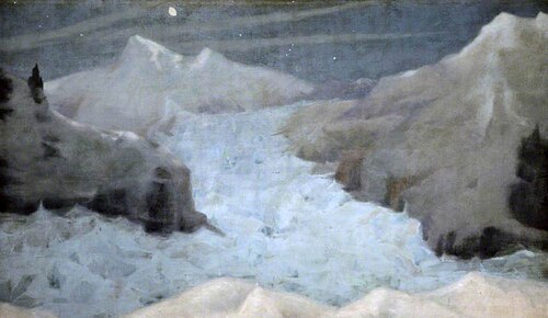 Alps by Night, 1892, William Stott