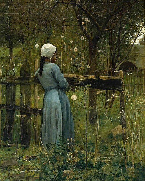 Girl in a Meadow, 1880, William Stott