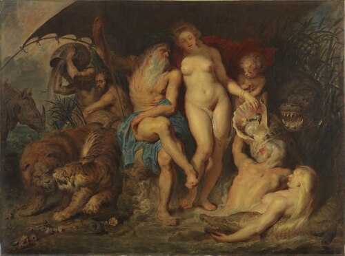 Neptune and Amphitrite, 1894, Edouard de Jans