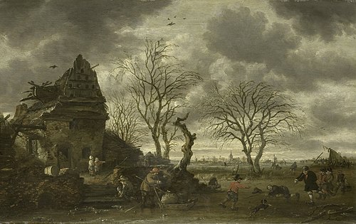 Wintergezicht, 1681, Salomon Rombouts