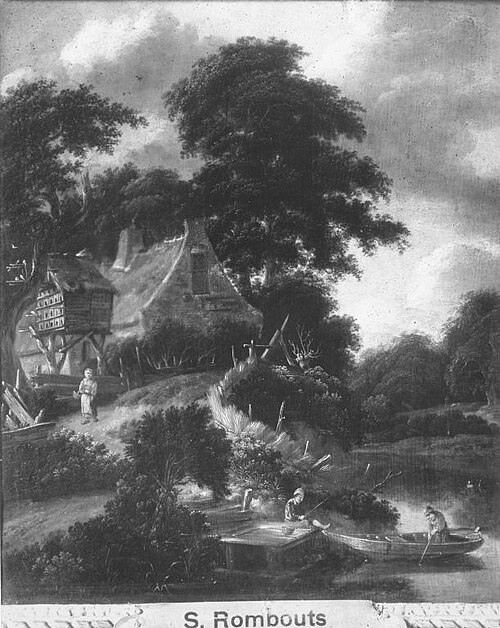 Bauernhof mit Taubenhaus, , Salomon Rombouts